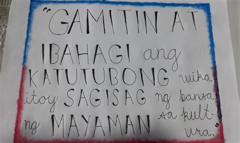 slogan tungkol sa katutubong pilipino brainly|SLOGAN pilipino at mga katutubong wika.. kasangkapan sa.